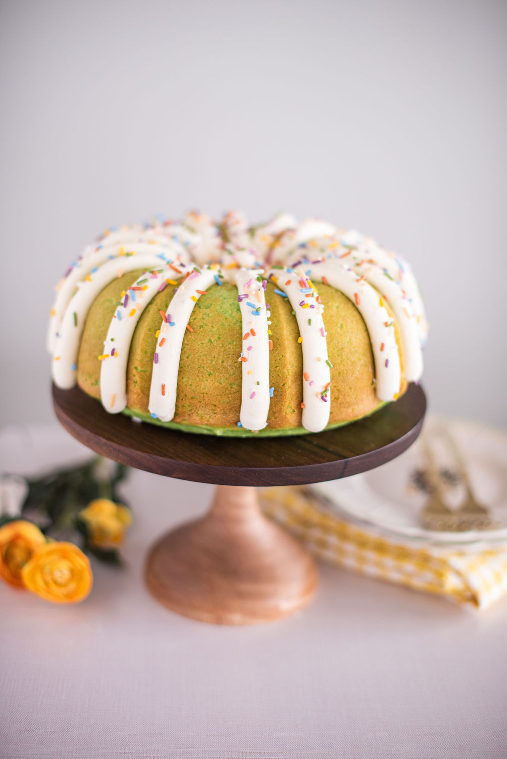 Shamrock Shake Bundt Cake