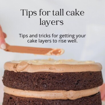 How to bake cake layers that rise well.