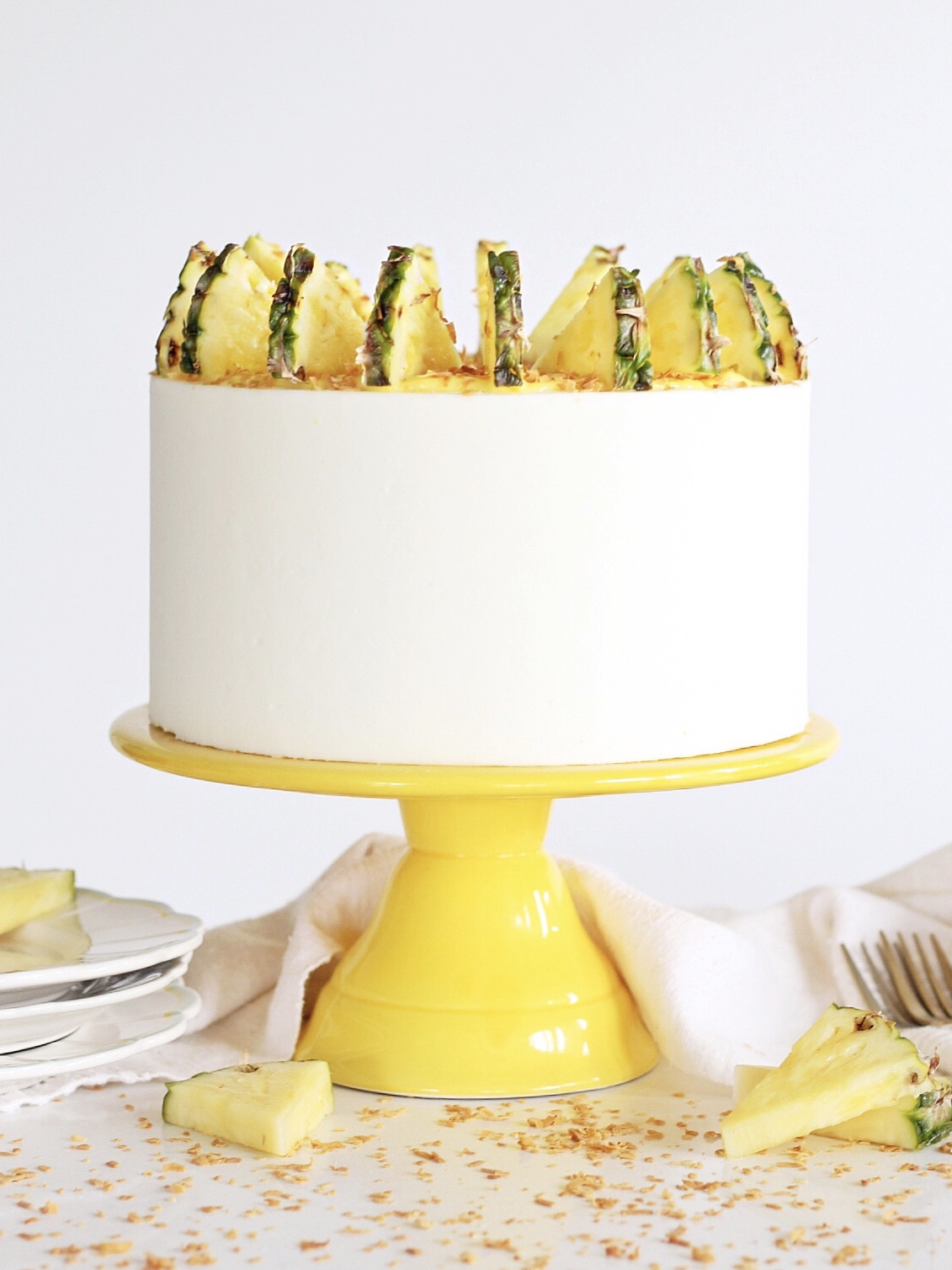 pina colada cake recipe. www.cakebycourtney.com