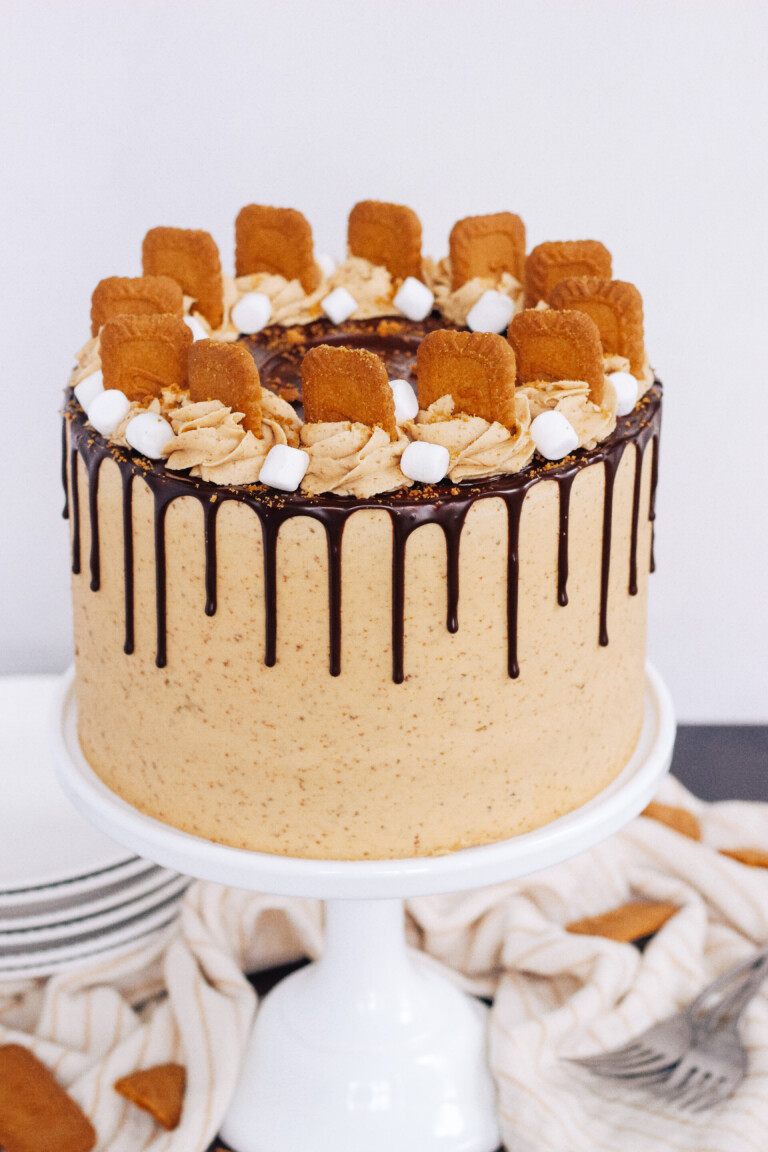 biscoff s'mores cake. www.cakebycourtney.com